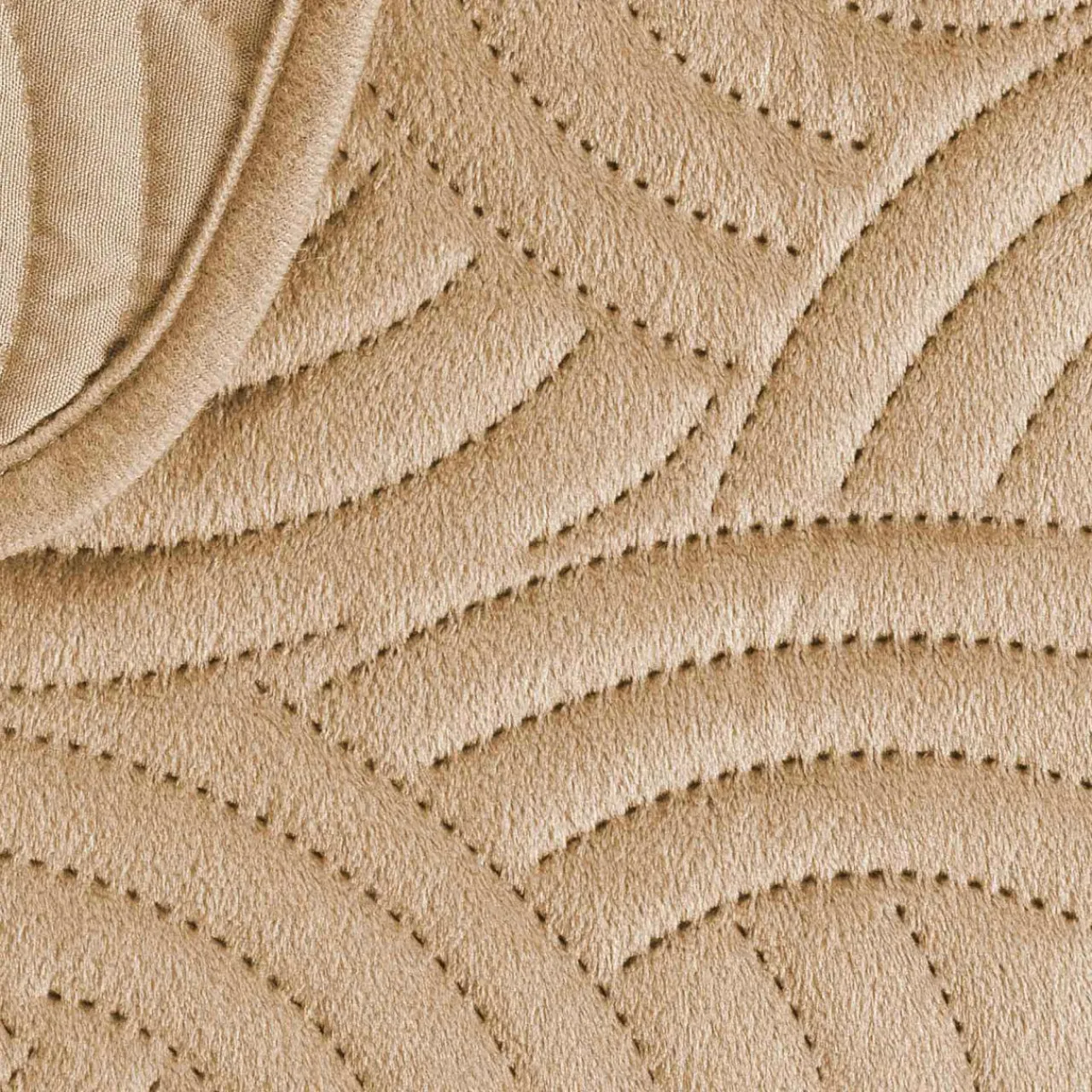 Couvre-Lit Et Édredon|douceur d'intu017drieur Couvre-lit matelassé et deux taies d'oreiller (240 x 260 cm) Solange Beige