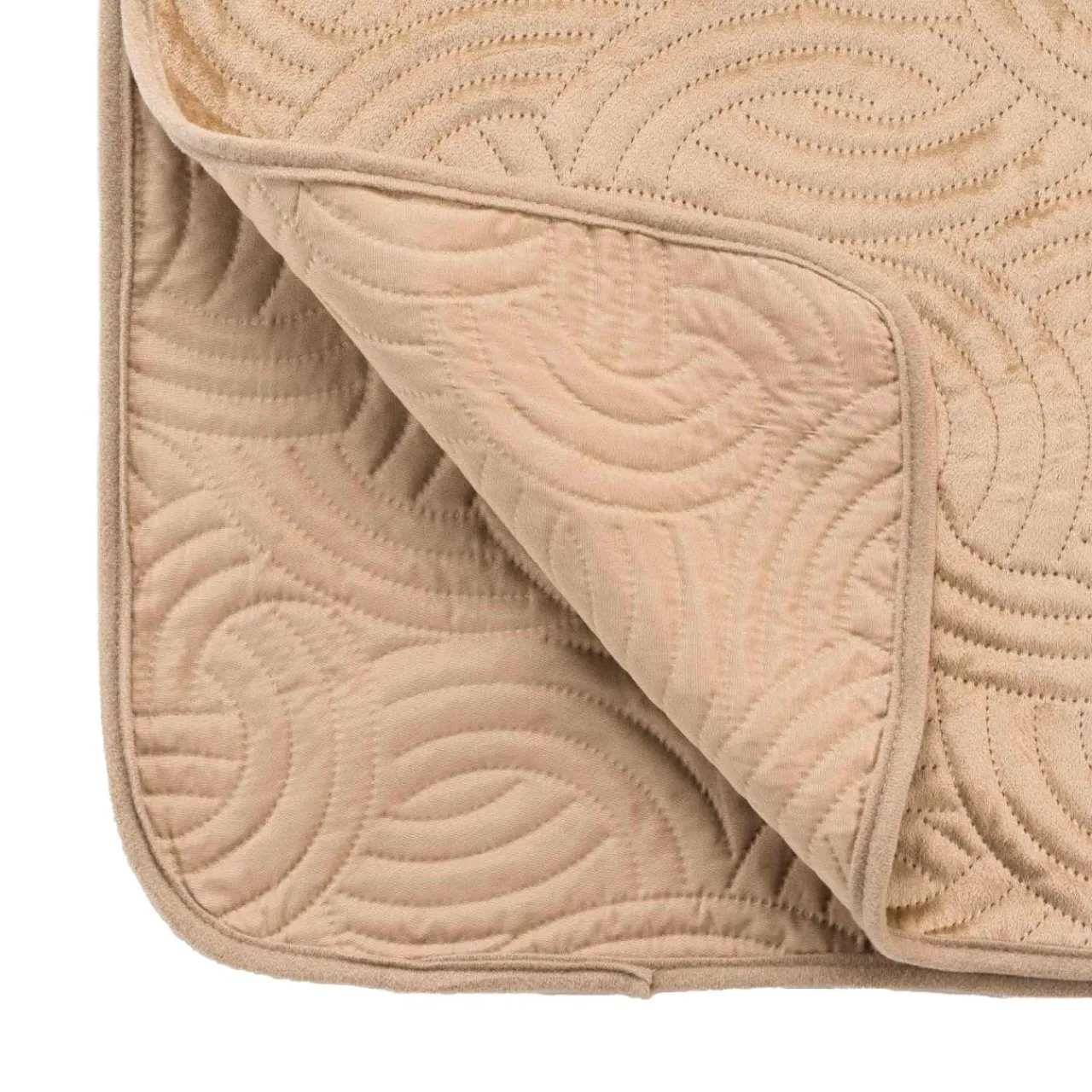 Couvre-Lit Et Édredon|douceur d'intu017drieur Couvre-lit matelassé et deux taies d'oreiller (240 x 260 cm) Solange Beige