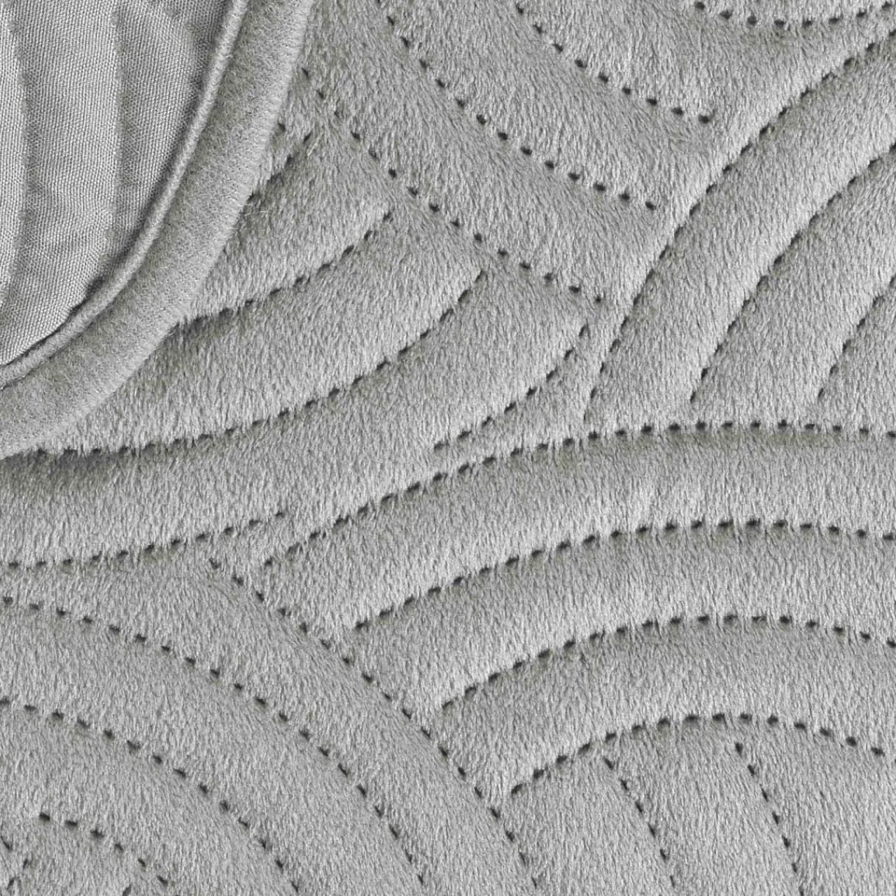 Couvre-Lit Et Édredon|douceur d'intu017drieur Couvre-lit matelassé et deux taies d'oreiller (240 x 260 cm) Solange Gris