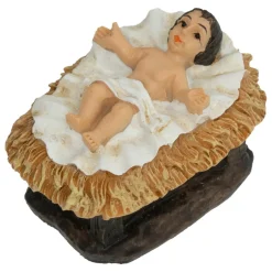 Crèche De Noël|FEERIC LIGHTS Crèche de Noël complète et lumineuse (H30 cm) Sainte-Paloma Naturel