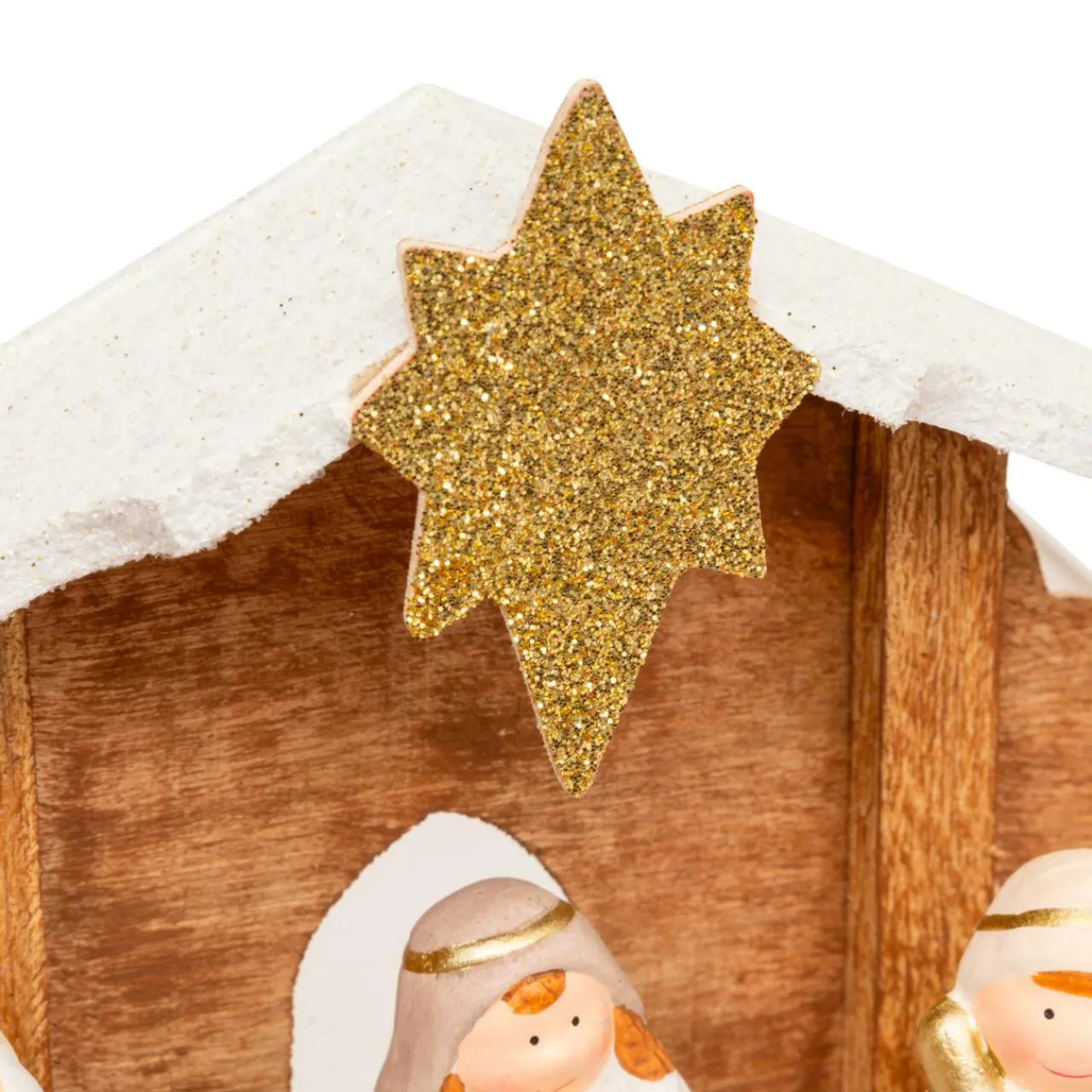 Crèche De Noël|JJA Crèche de Noël complète (H16 cm) Saint-Amaury Or