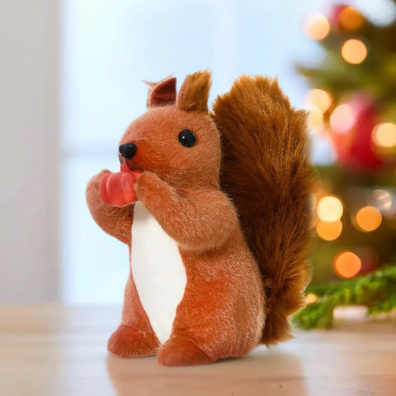 Père Noël, Animaux Et Personnage|KAEMINGK Écureuil de Noël (H23 cm) Gribouille et citrouille Marron