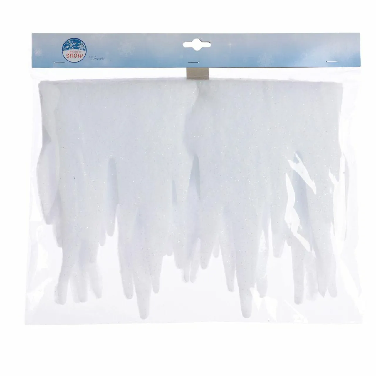 Déco Et Objet De Noël|KAEMINGK Décor de Noël pour fenêtre (L200 cm) Stalactite Blanc