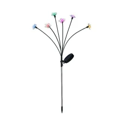 Luminaire Jardin|Eclairage Extérieur|KAEMINGK Décoration lumineuse Solaire à piquer au sol (H70 cm) Flowers Multicolore