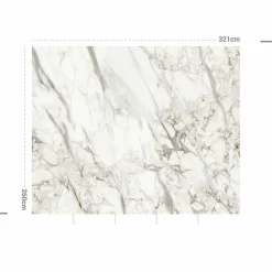 Décoration Murale Adhésive|MOTIF Décoration murale adhésive (321 x 260 cm) Brown Jasper Gris