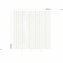 Décoration Murale Adhésive|MOTIF Décoration murale adhésive (257 x 260 cm) Coton et Lavande Gris