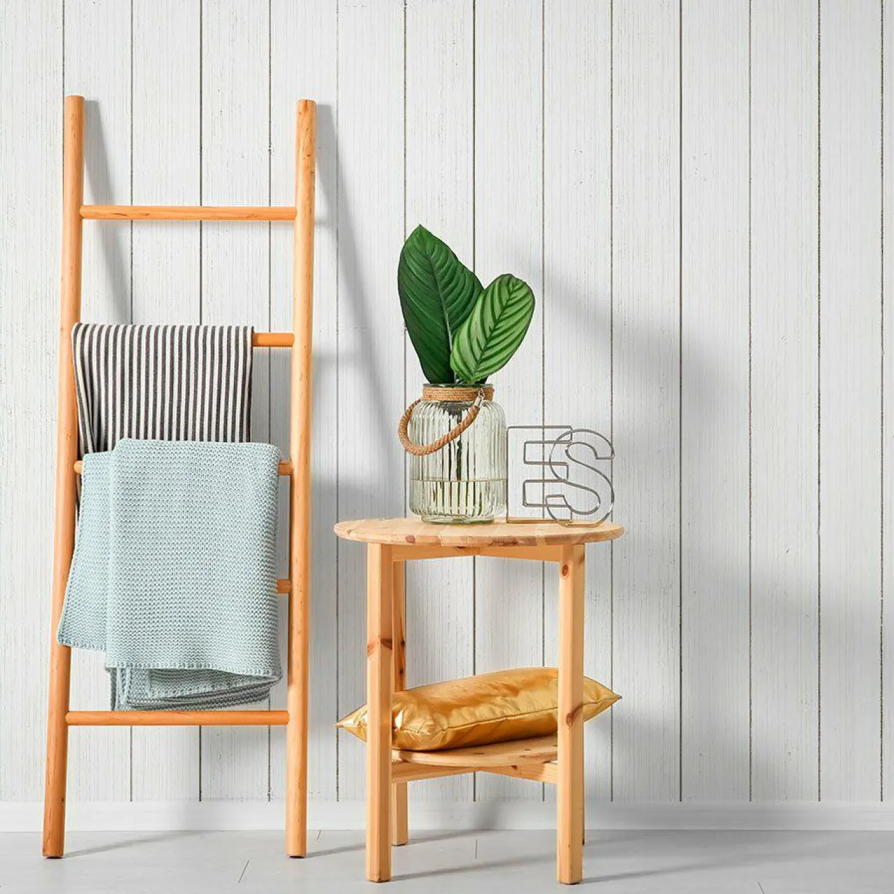 Décoration Murale Adhésive|MOTIF Décoration murale adhésive (321 x 260 cm) Coton et Lavande Gris