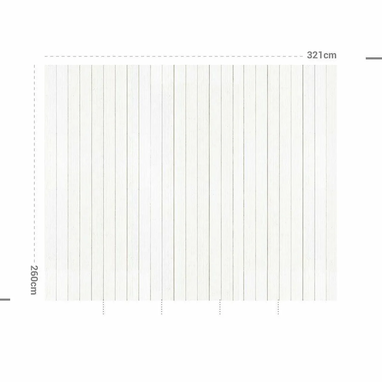 Décoration Murale Adhésive|MOTIF Décoration murale adhésive (321 x 260 cm) Coton et Lavande Gris