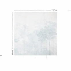 Décoration Murale Adhésive|MOTIF Décoration murale adhésive (257 x 260 cm) Dream Forest Bleu