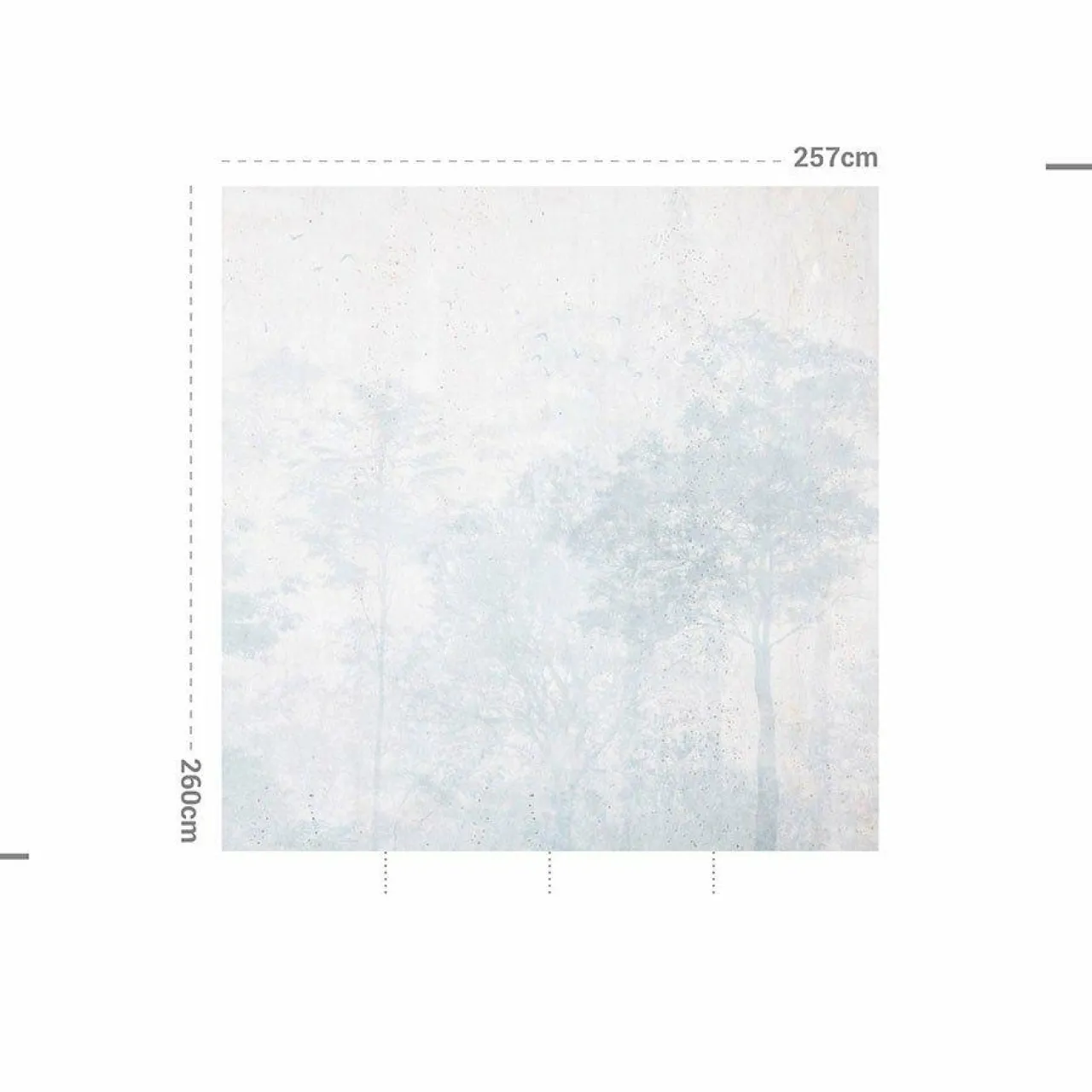 Décoration Murale Adhésive|MOTIF Décoration murale adhésive (257 x 260 cm) Dream Forest Bleu