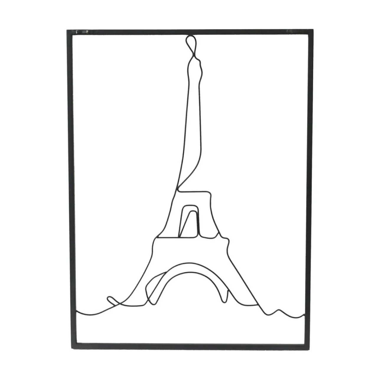 Toile, Cadre, Déco Murale|EMINZA Décoration murale en métal (H45 cm) Tour Eiffel Noir