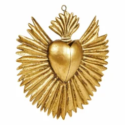 Toile, Cadre, Déco Murale|OSTARIA Décation murale métal (H18 cm) Exvoto Or