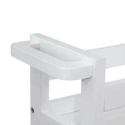 Desserte, Meuble|ATMOSPHERA Desserte à roulettes 3 niveaux (40 x 15 x 75 cm) Colorama Blanc