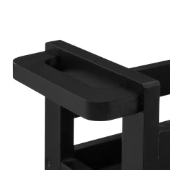 Desserte, Meuble|ATMOSPHERA Desserte à roulettes 3 niveaux (40 x 15 x 75 cm) Colorama Noir