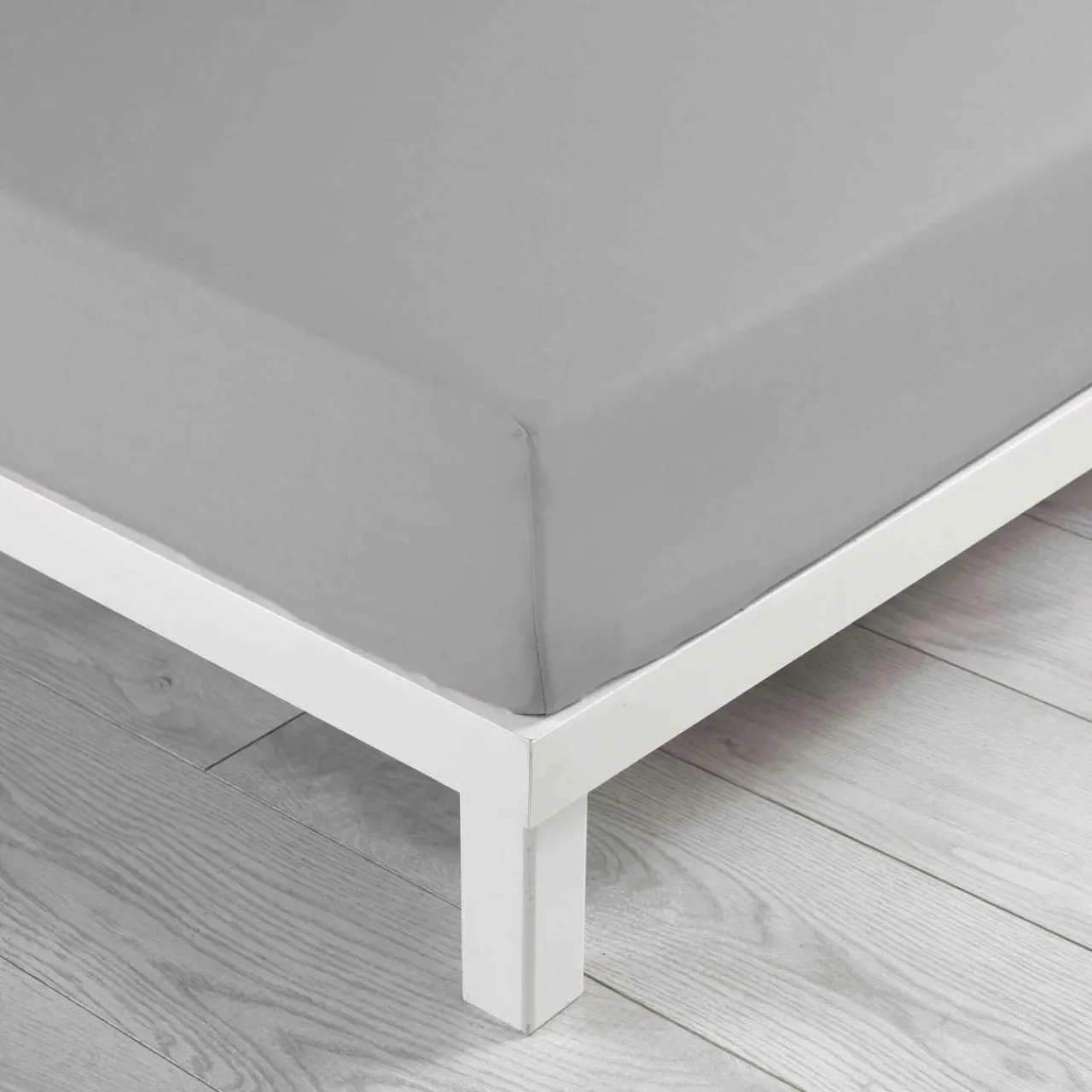 Drap Housse|DOUCEUR D'INTERIEUR Drap housse coton lavé (160 x 200 cm) Linette Gris