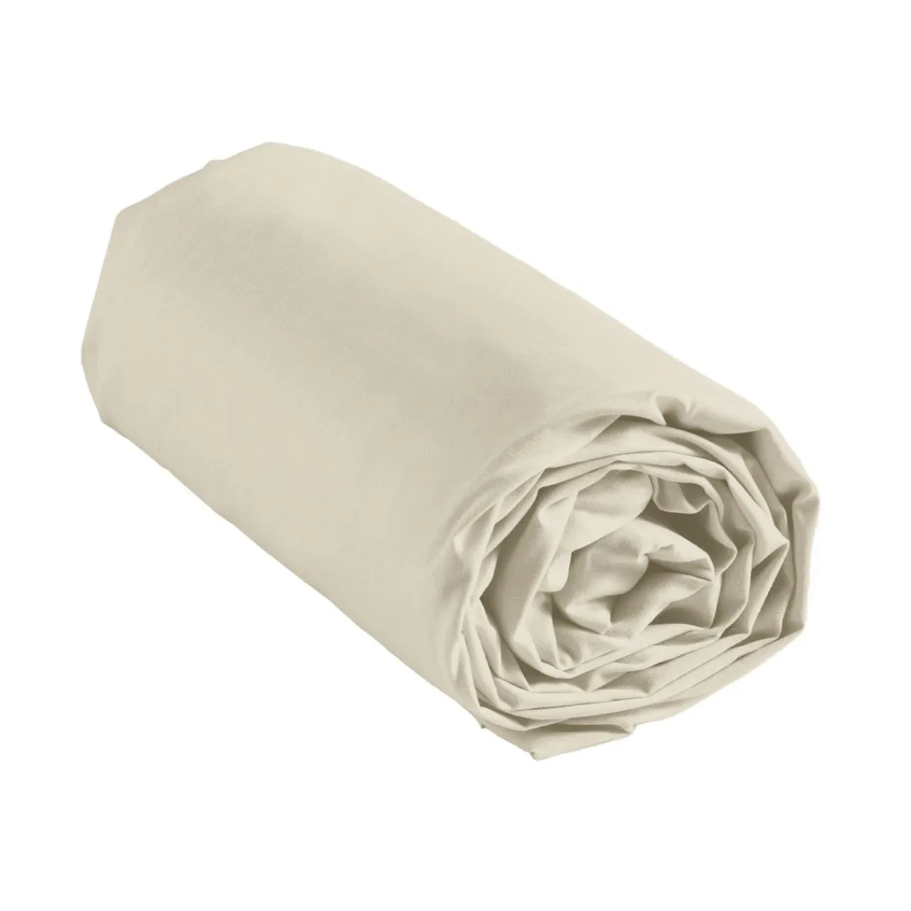 Drap Housse|douceur d'intu017drieur Drap housse coton lavé (160 x 200 cm) Linella Ivoire