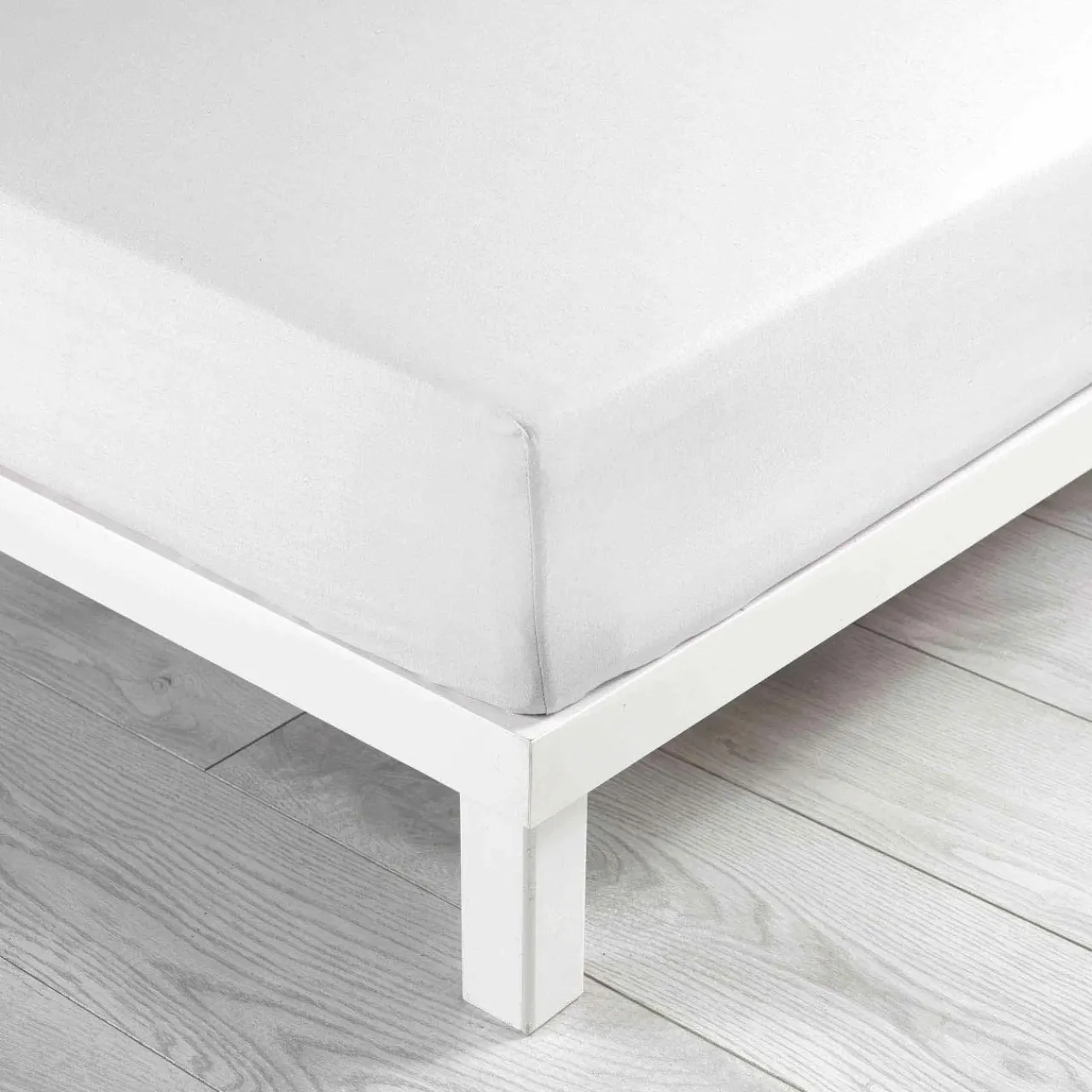 Drap Housse|DOUCEUR D'INTERIEUR Drap housse coton lavé (140 x 190 cm) Linette Blanc