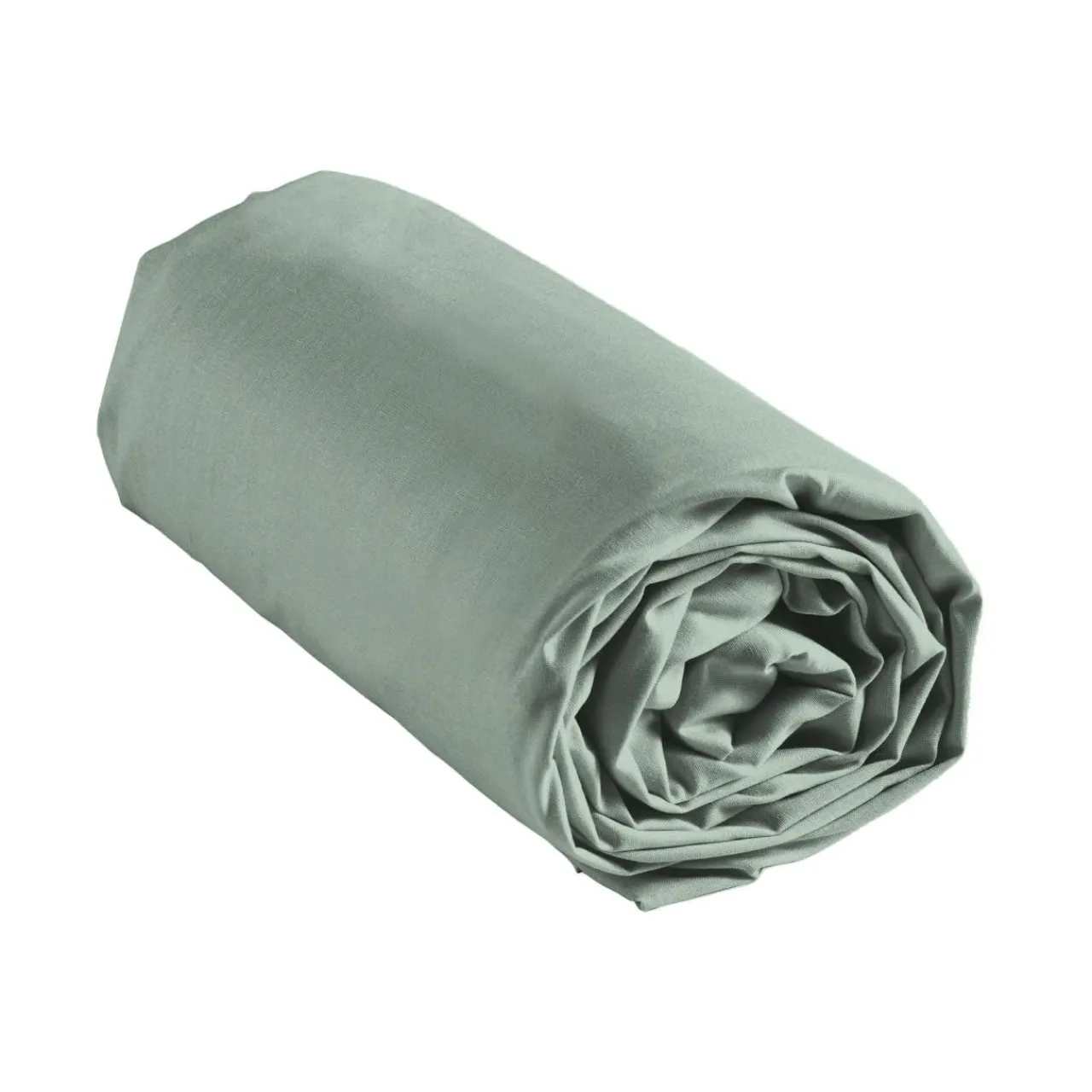 Drap Housse|douceur d'intu017drieur Drap housse coton lavé (140 x 190 cm) Linella sauge Vert