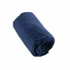 Drap Housse|EMINZA Drap housse flanelle de coton (200 x 200 cm) Nina Bleu nuit