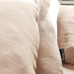 Drap Housse|EMINZA Drap housse gaze de coton (140 x 200 cm) Gaïa Rose poudré