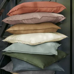 Drap Housse|EMINZA Drap housse lyocell Tencel™ lavé (90 x 190 cm) Olivia Vert Eucalyptus