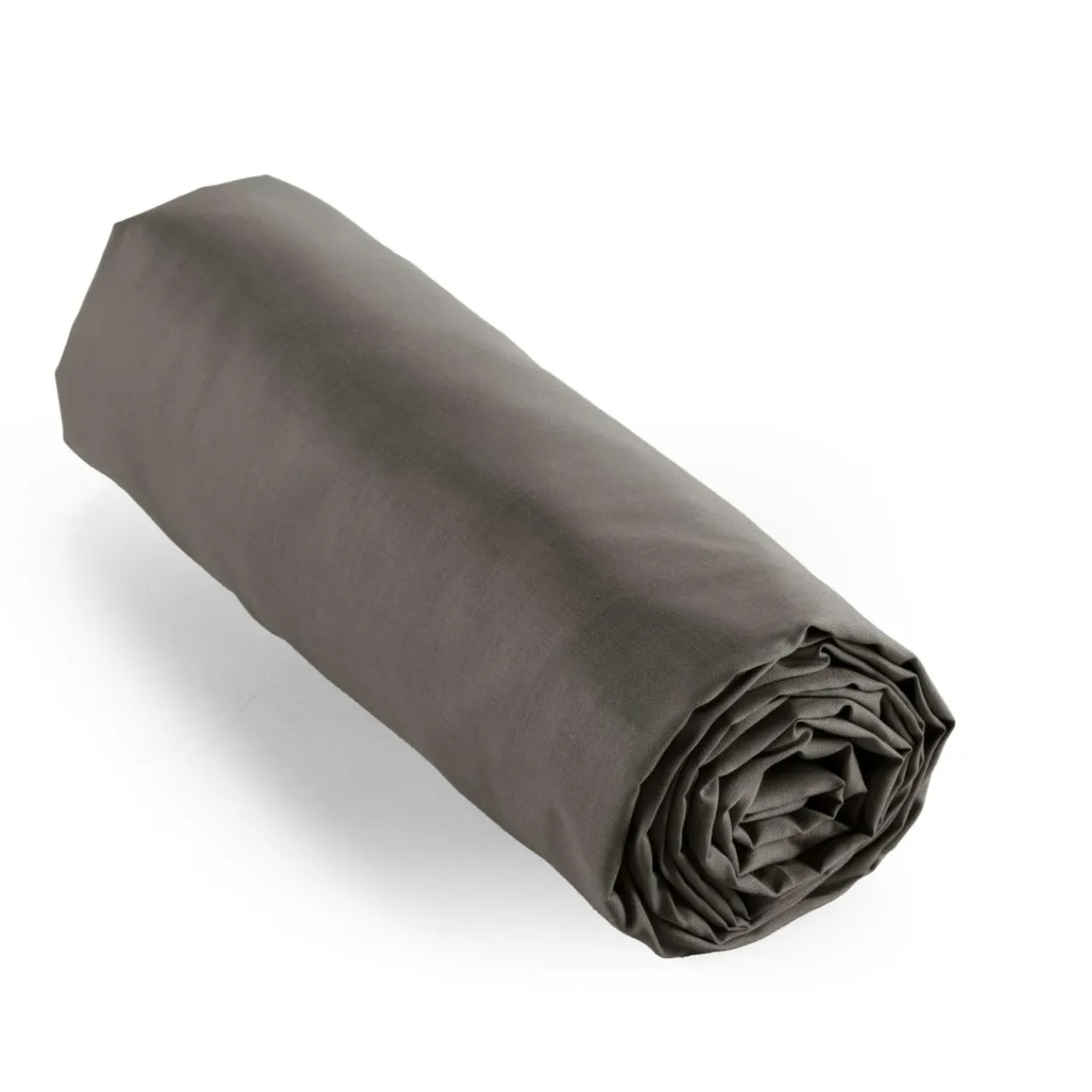 Drap Housse|EMINZA Drap housse percale de coton (140 x 200 cm) Cali Gris Anthracite