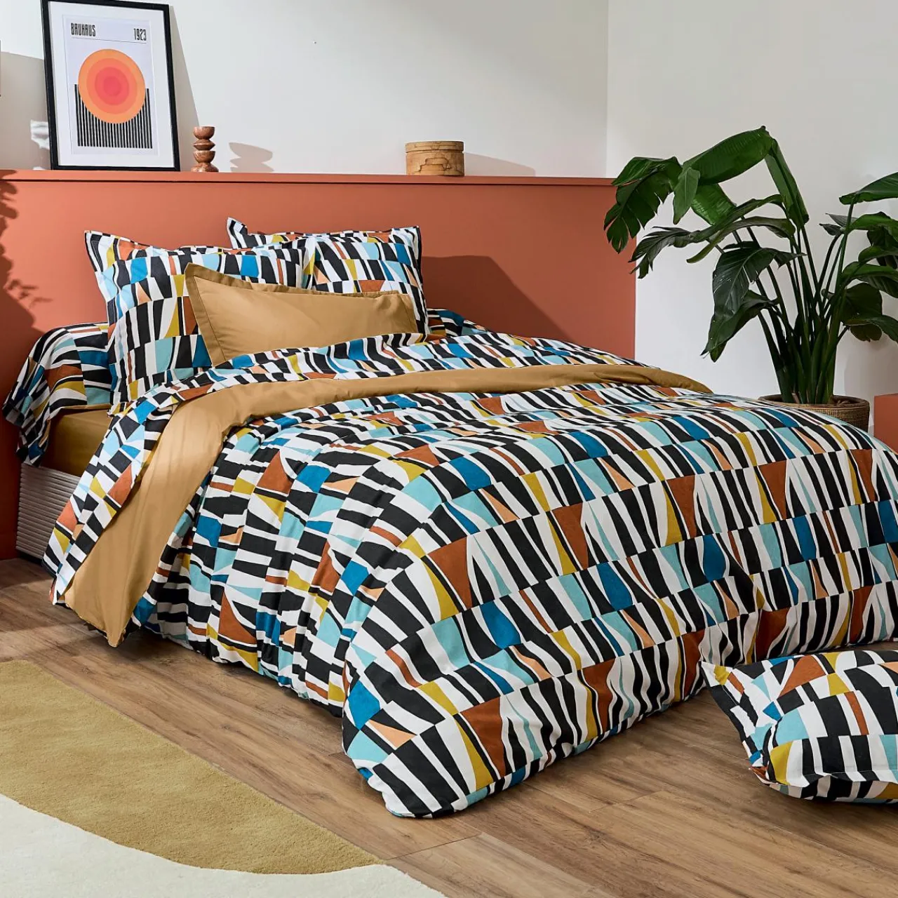 Drap Plat|TRADI LINGE Drap plat coton (240 x 310 cm) Pietro Multicolore