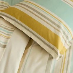 Drap Plat|TRADI LINGE Drap plat coton lavé (280 x 310 cm) Hugo Jaune moutarde