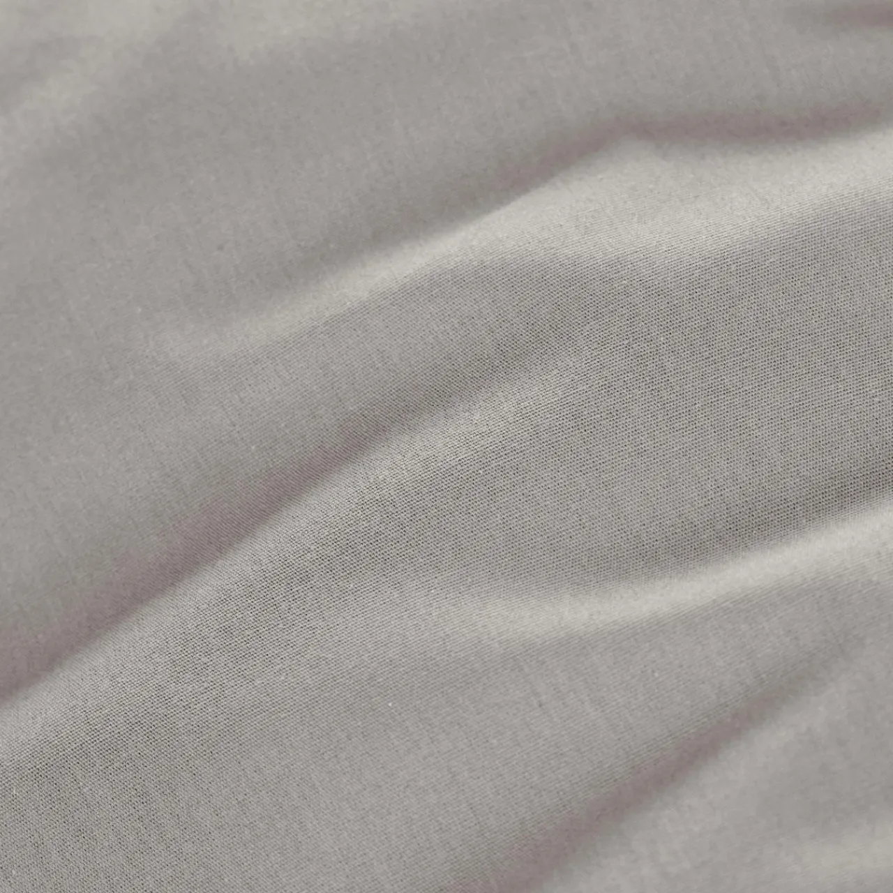 Drap Plat|EMINZA Drap plat percale de coton (240 x 300 cm) Cali Gris clair