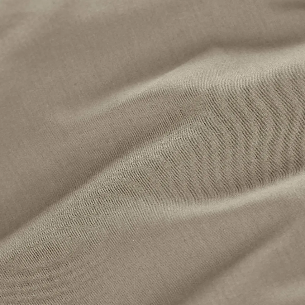 Drap Plat|EMINZA Drap plat percale de coton (270 x 300 cm) Cali Taupe