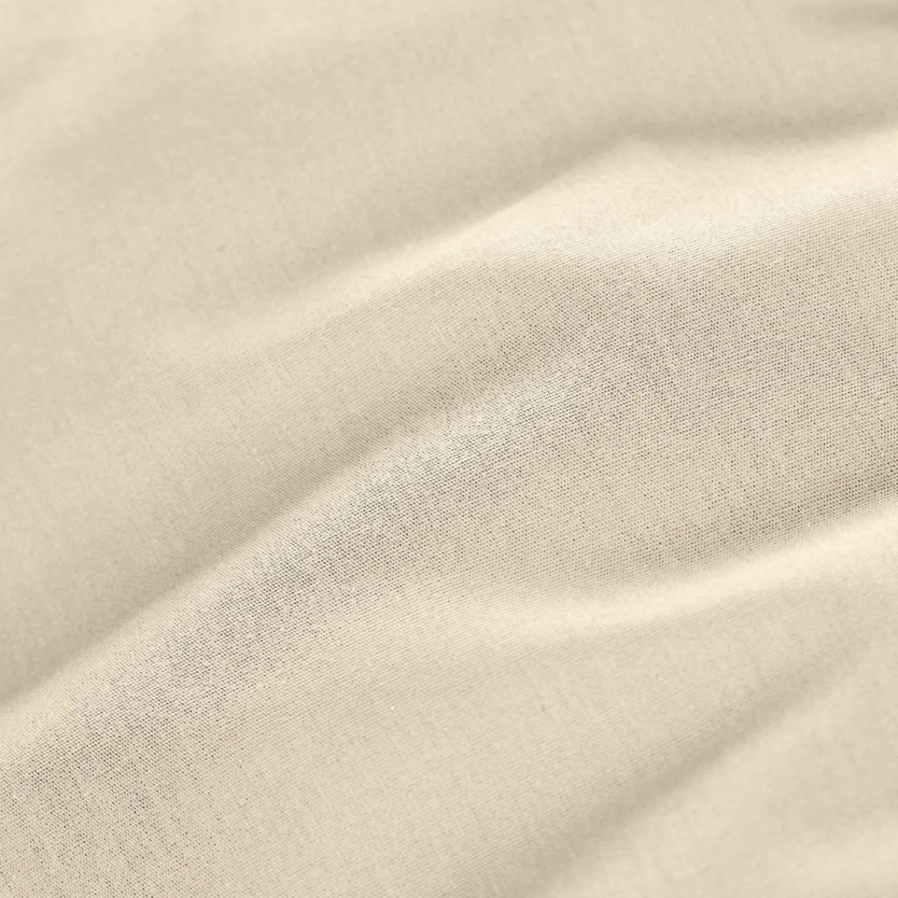 Drap Plat|EMINZA Drap plat percale de coton (240 x 300 cm) Cali Beige