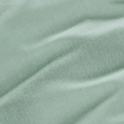 Drap Plat|EMINZA Drap plat percale de coton (240 x 300 cm) Cali Vert Eucalyptus