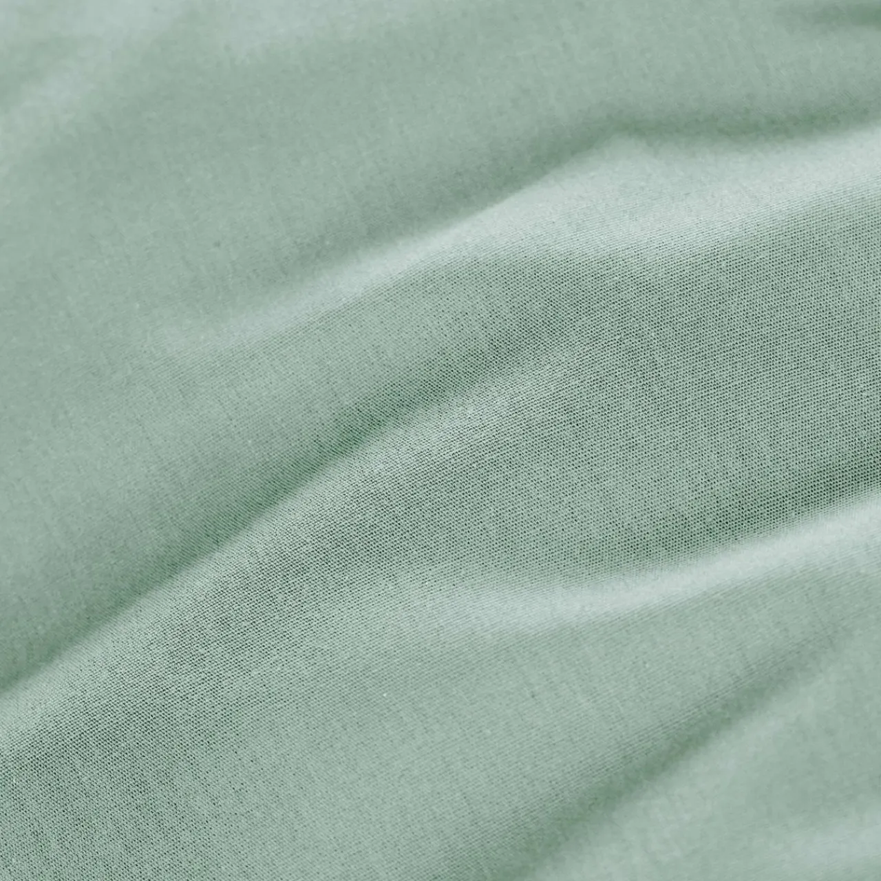 Drap Plat|EMINZA Drap plat percale de coton (240 x 300 cm) Cali Vert Eucalyptus