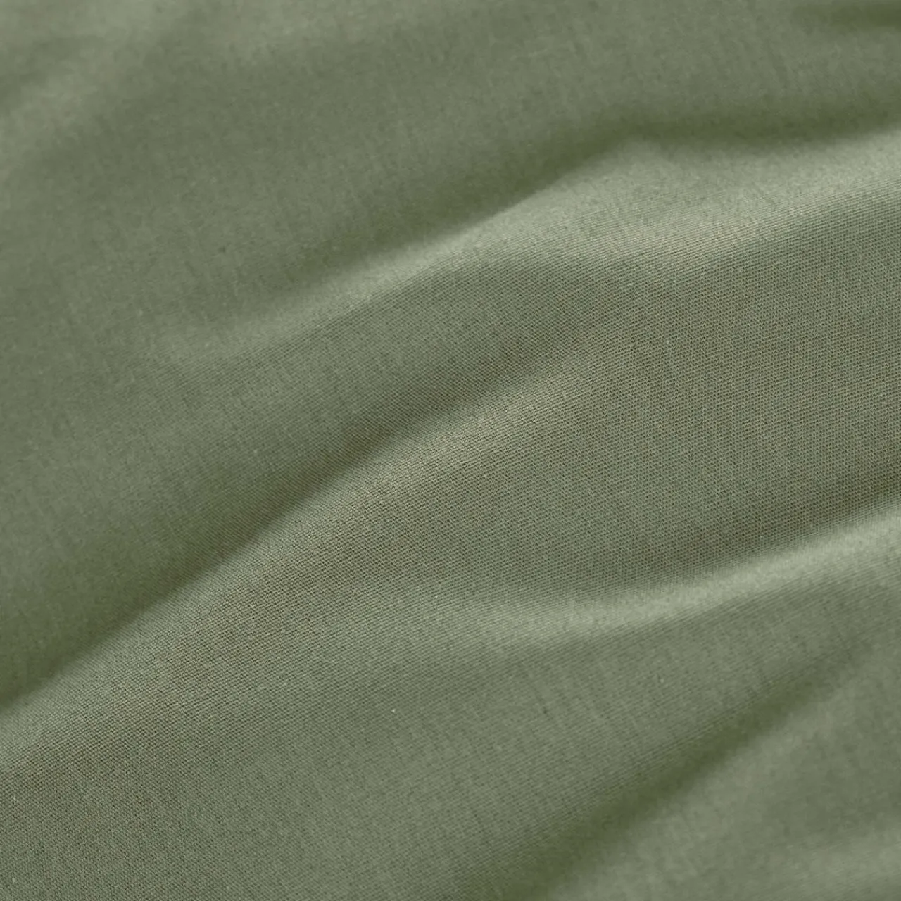 Drap Plat|EMINZA Drap plat percale de coton (240 x 300 cm) Cali Vert romarin