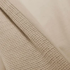 Couvre-Lit Et Édredon|EMINZA Edredon coton nid d'abeille (90 x 220 cm) Eva Ficelle