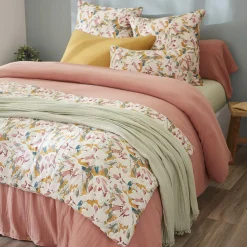 Couvre-Lit Et Édredon|EMINZA Edredon gaze de coton (90 x 200 cm) April Mullticolore Multicolore