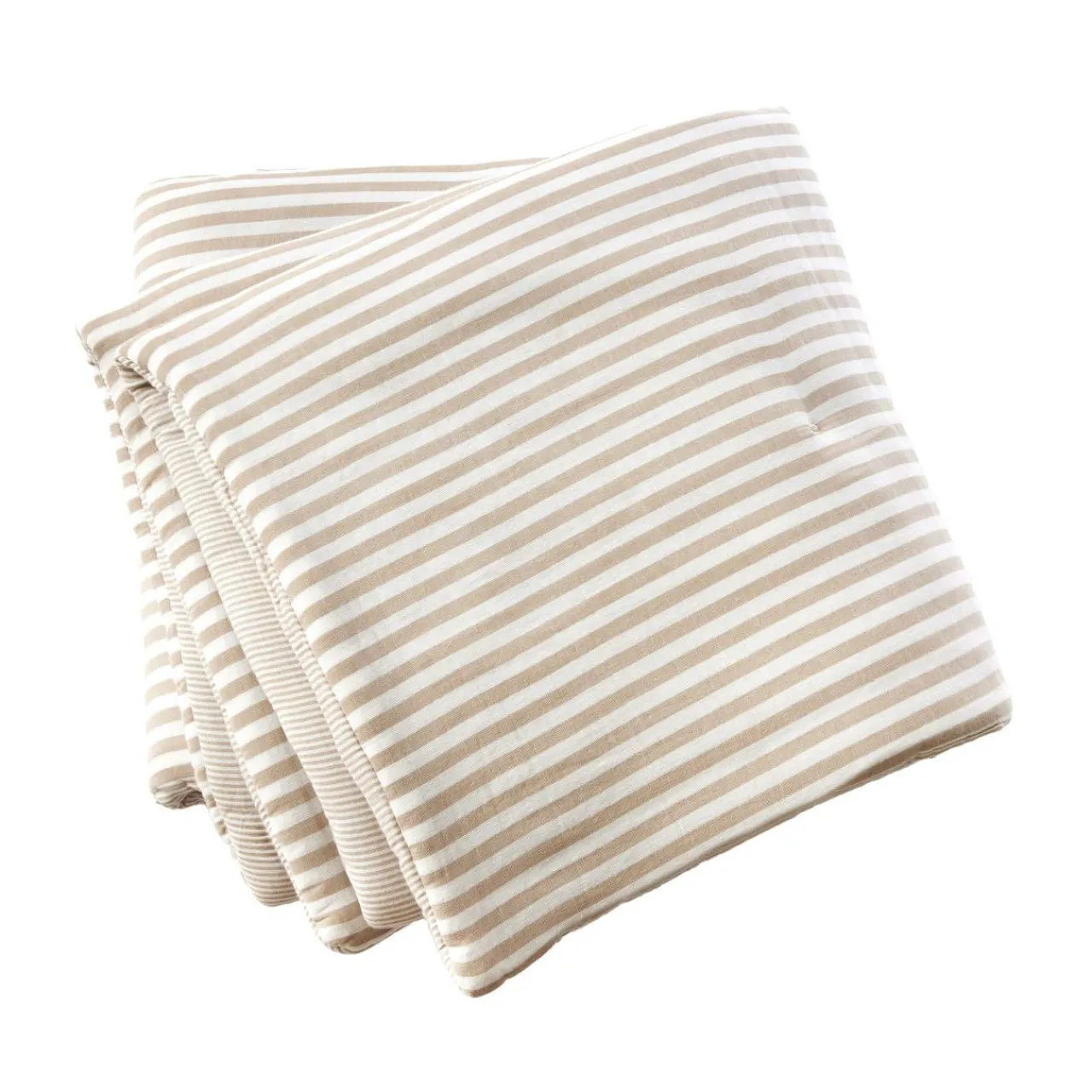 Couvre-Lit Et Édredon|EMINZA Edredon gaze de coton (90 x 200 cm) Gaïa rayures Ficelle Rayure Ficelle