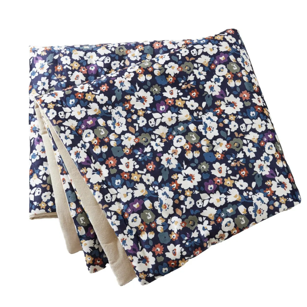 Couvre-Lit Et Édredon|EMINZA Edredon velours (90 x 220 cm) Dolores Bleu