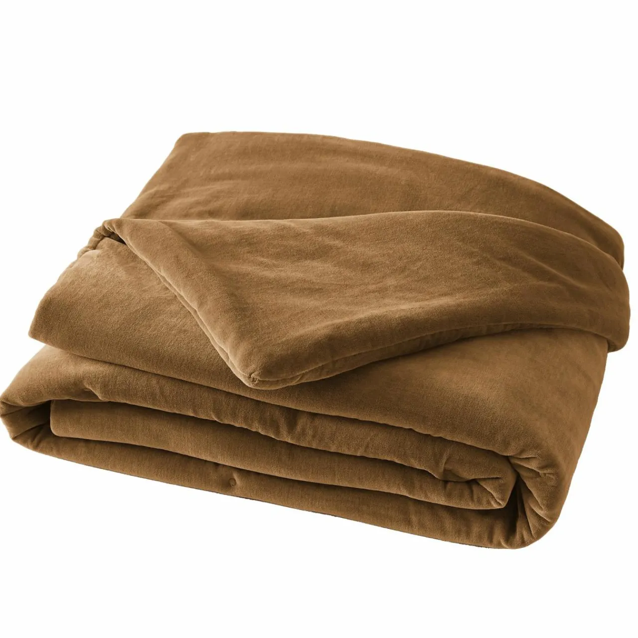Couvre-Lit Et Édredon|EMINZA Edredon velours de coton (90 x 200 cm) Victor Camel