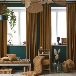 Couvre-Lit Et Édredon|EMINZA Edredon velours de coton (90 x 200 cm) Victor Camel