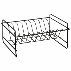 Egouttoir, Planche À Découper|5 Five Simply Smart Egouttoir de cuisine en métal 2 niveaux (48 x 28 cm) Blackwood Noir