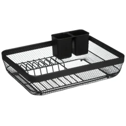 Egouttoir, Planche À Découper|ATMOSPHERA Egouttoir vaisselle en métal (43 x H13 cm) Mayaj Noir