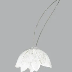 Embrasse, Pince Et Anneaux|LUANCE Embrasse rideau Tulipe he Blanc