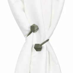 Embrasse, Pince Et Anneaux|LUANCE Embrasse rideau Twist Vert kaki