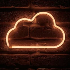 Toile, Cadre, Déco Murale|OSTARIA Enseigne lumineuse néon à piles (H18,7 cm) Nuage Blanc