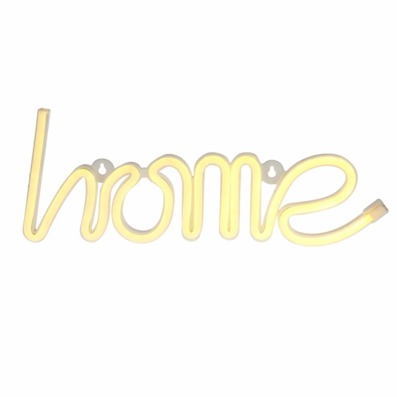 Guirlande Et Déco Lumineuse|Toile, Cadre, Déco Murale|OSTARIA Enseigne lumineuse néon à piles (H13 cm) Home Blanc