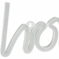 Guirlande Et Déco Lumineuse|Toile, Cadre, Déco Murale|OSTARIA Enseigne lumineuse néon à piles (H13 cm) Home Blanc