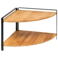 Rangement Et Organisateur|5 Five Simply Smart Etagère d'angle bois 2 niveaux (H20,5 cm) Ordera Noir