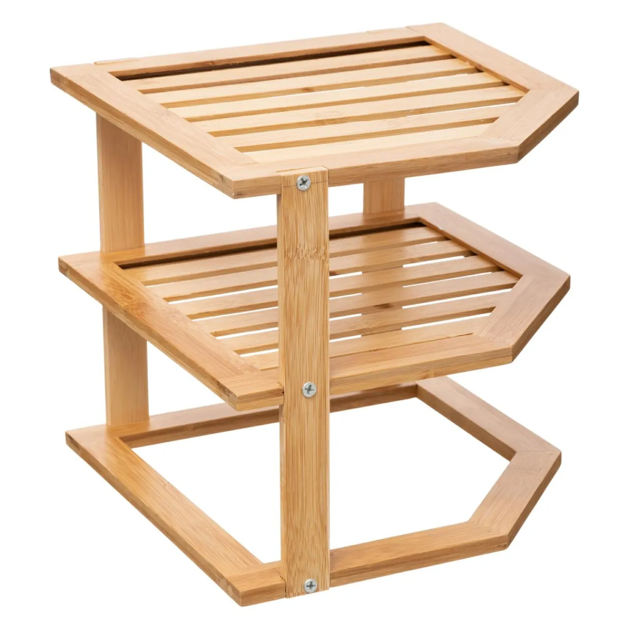Rangement Et Organisateur|ATMOSPHERA Etagère d'angle (H103 cm) Bambou Naturel