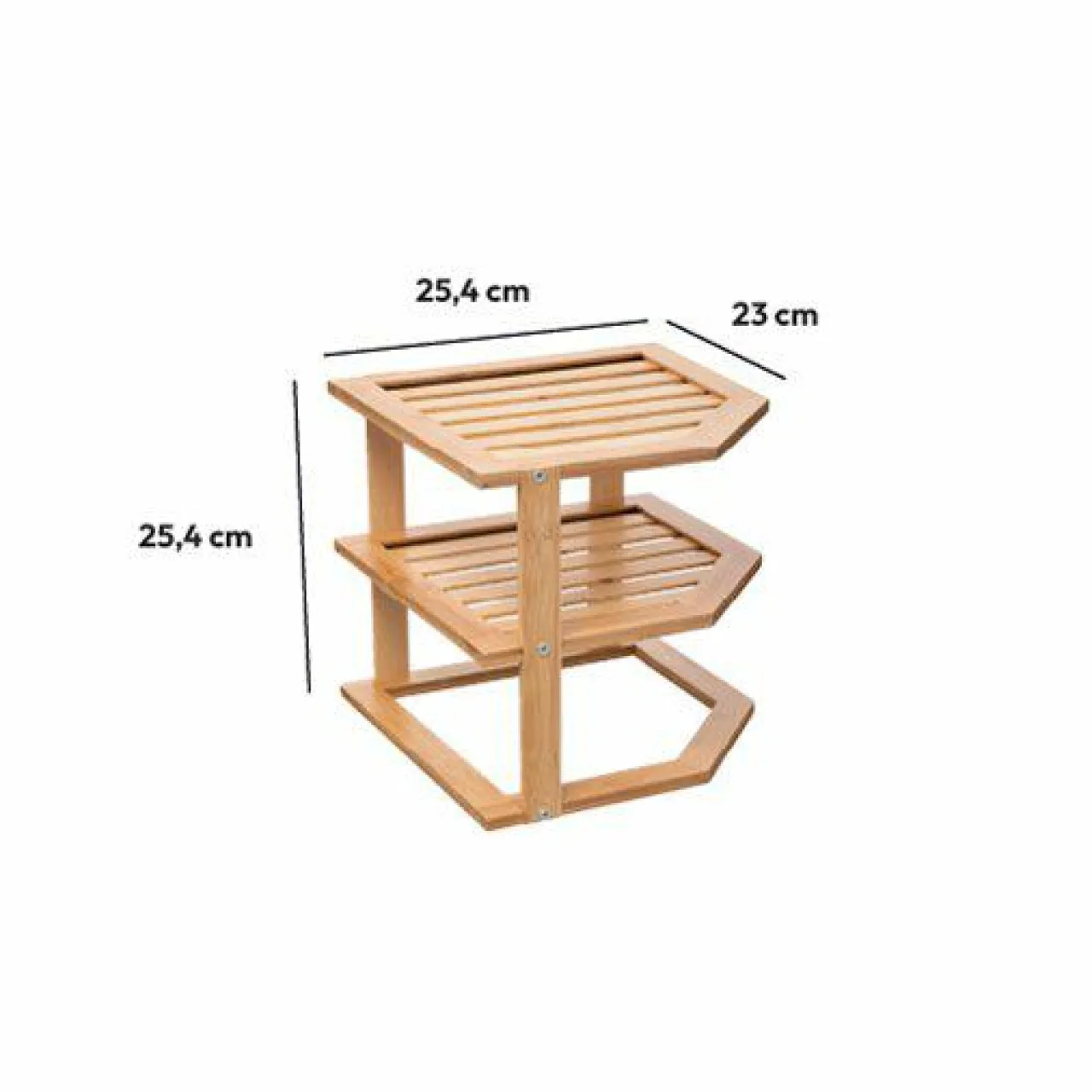 Rangement Et Organisateur|ATMOSPHERA Etagère d'angle (H103 cm) Bambou Naturel